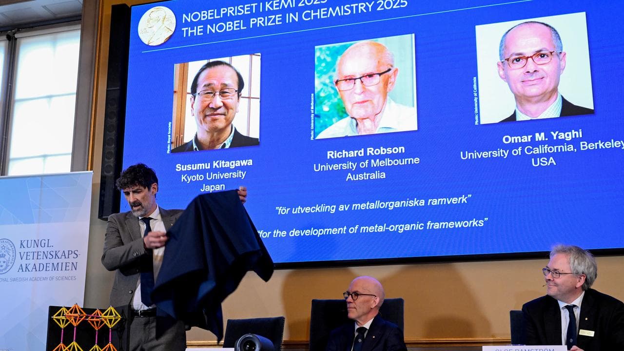 Nobel Committee for Chemistry announces the 2025 winners in Stockholm