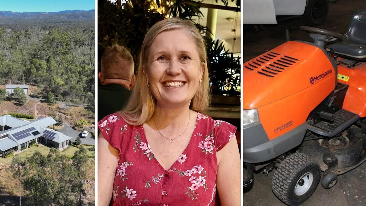 Frances Elizabeth Crawford and the lawnmover (file images)