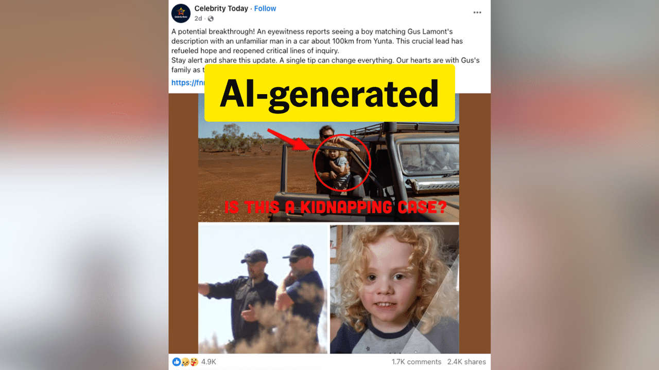 A screenshot of a Facebook post.