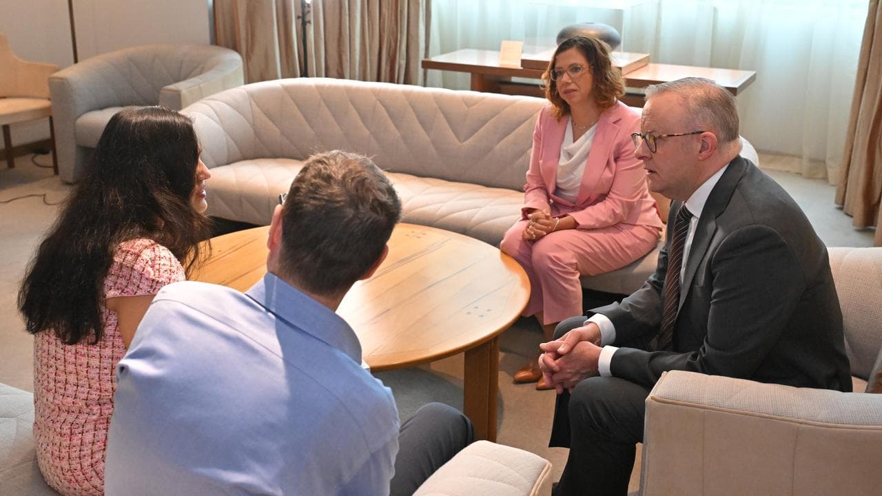 Priya's parents, Amanda Rishworth and Anthony Albanese