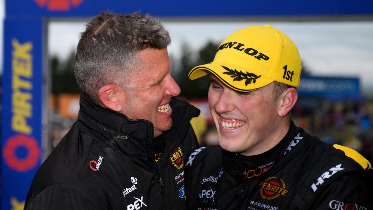 Garth Tander and Matt Payne proved that winners really are grinners.