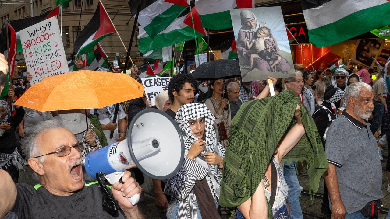 Protesters in Sydney 