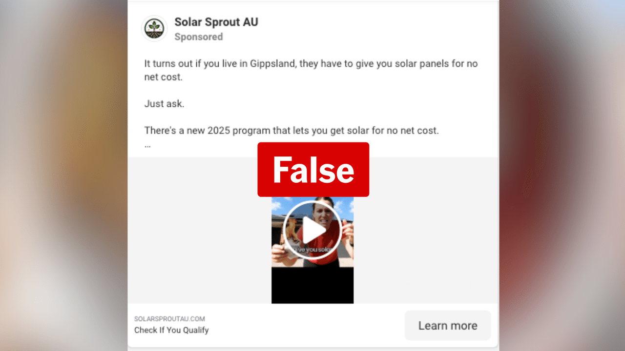 A screenshot of a Facebook ad.