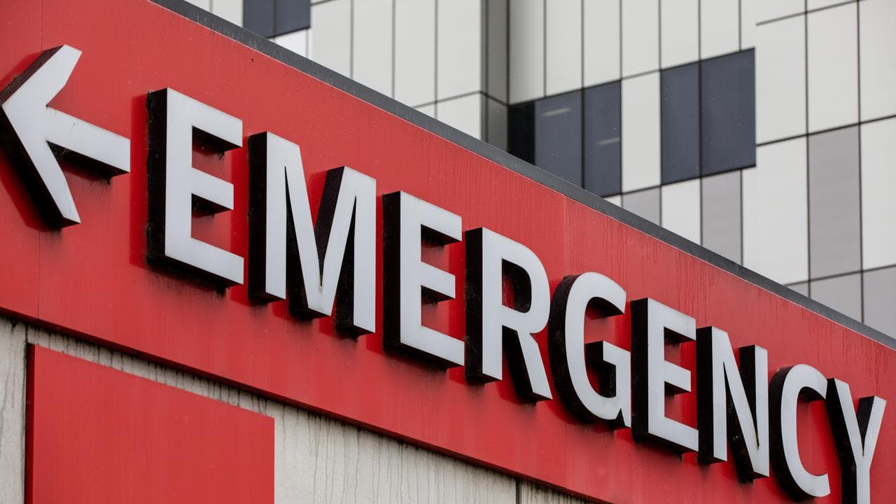 Emergency seen outside of Box Hill Hospital, Melbourne