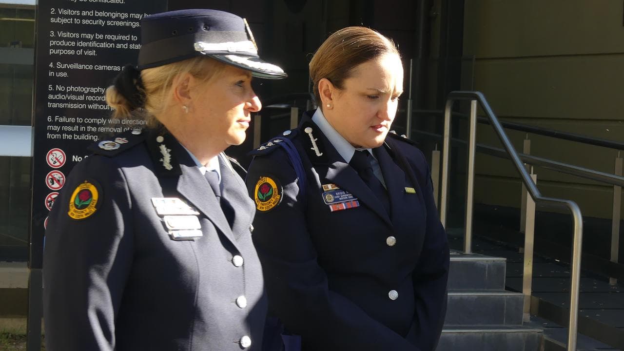 State Emergency Service western zone commander Brigid Rice (right)