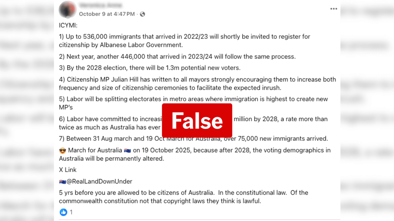 A screenshot of a Facebook post.