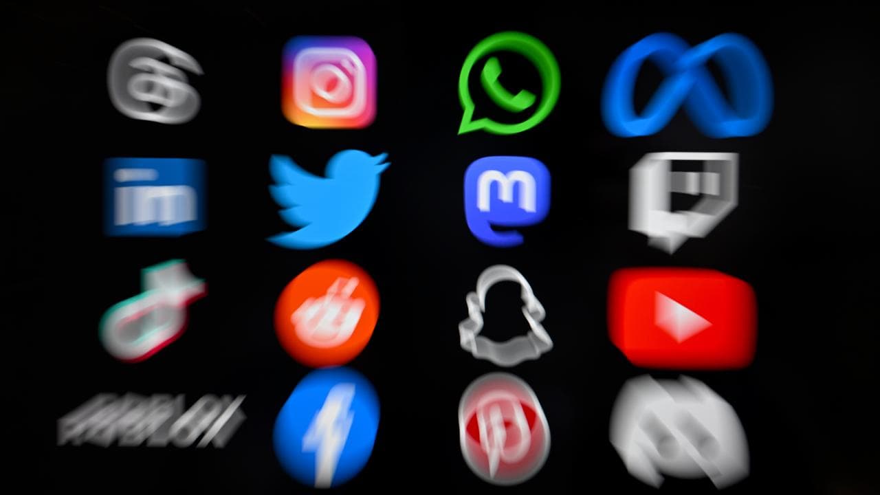 A file photo of social media apps