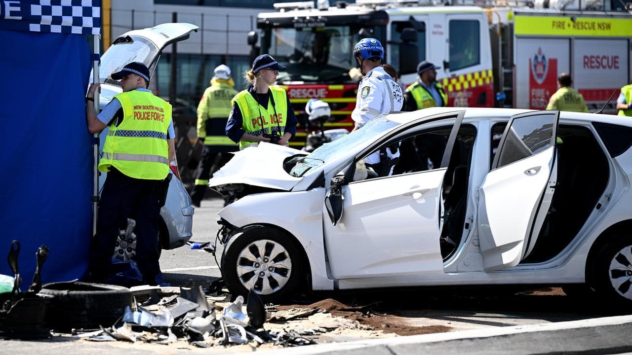 A car crash on Sydney Harbour Bridge