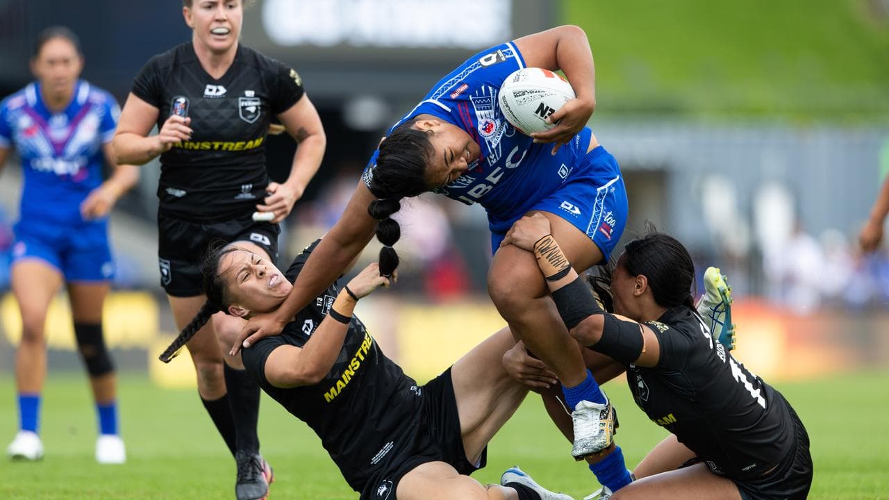 Samoa forward Eliza Lopamaua.