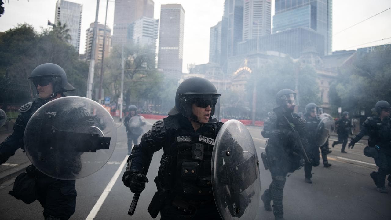 March for Australia anti-immigration rally in Melbourne