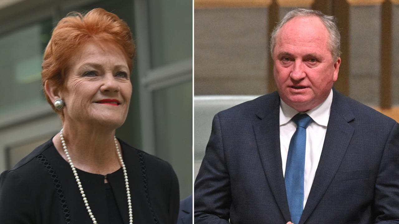 Pauline Hanson and Barnaby Joyce