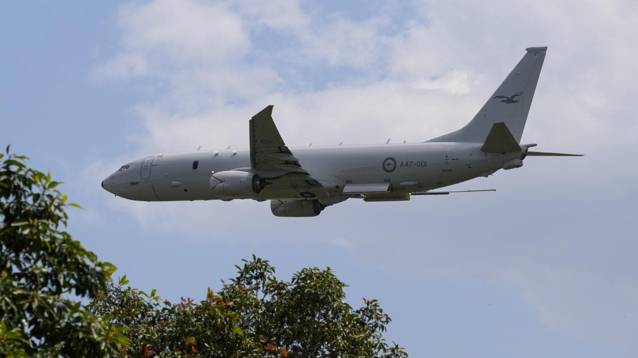 A RAAF P-8A Poseidon aircraft
