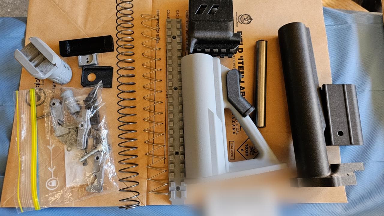 Seized illicit weapons