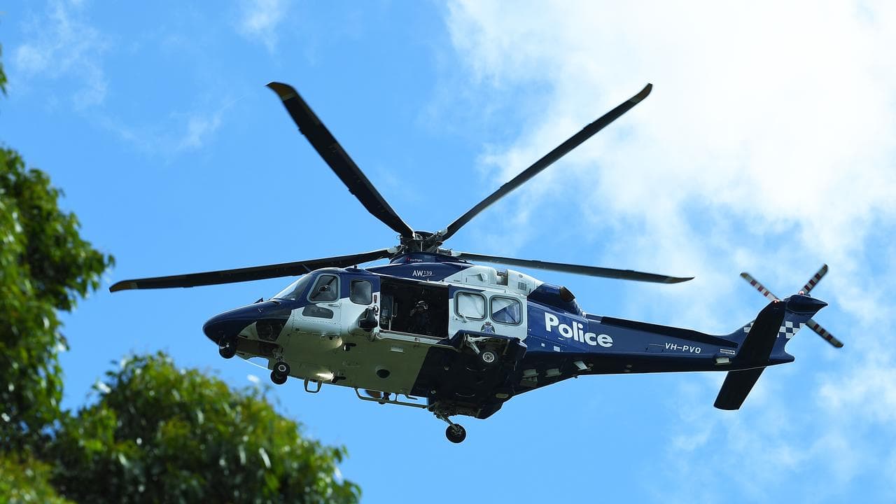 A Victorian Police helicopter