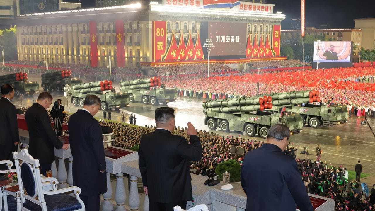 A military parade marking the 80th anniversary of the Worker's Party