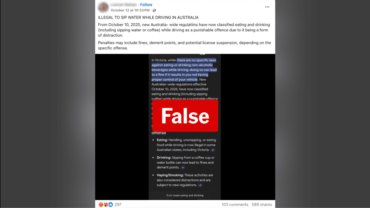 A screenshot of a Facebook post.