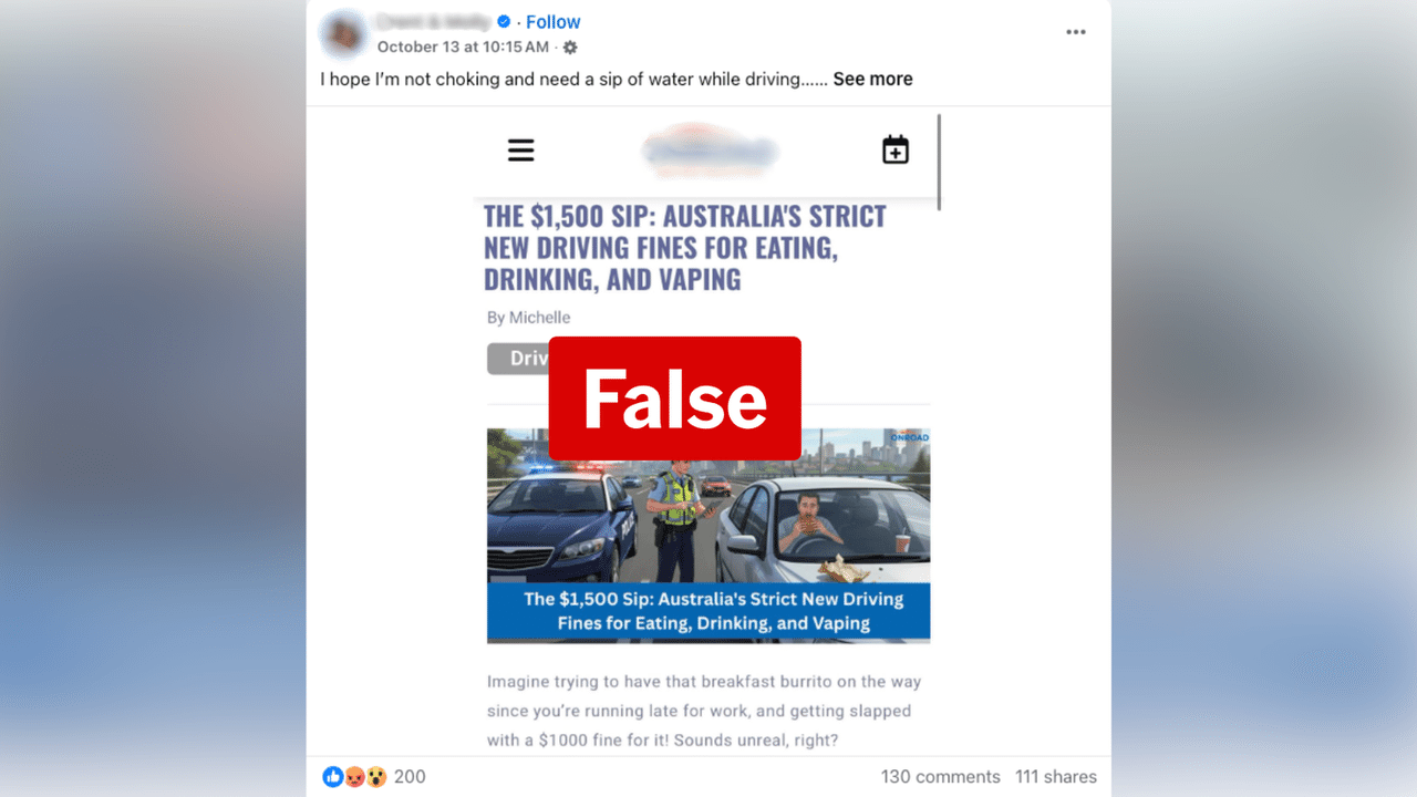 A screenshot of a Facebook post.