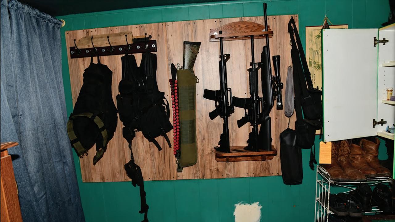 Fireams at Donald Day's property (file)