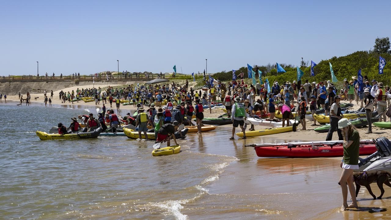 Coal export protest in Newcastle (file)