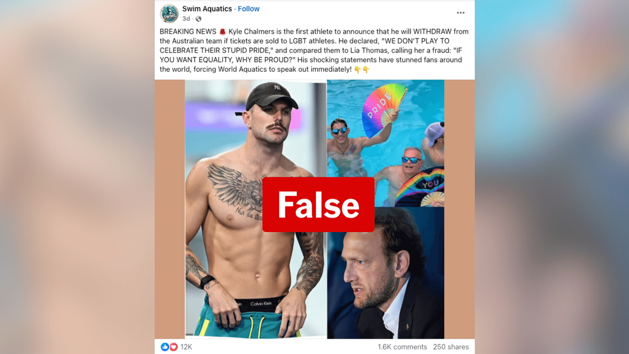 A screenshot of a Facebook post.