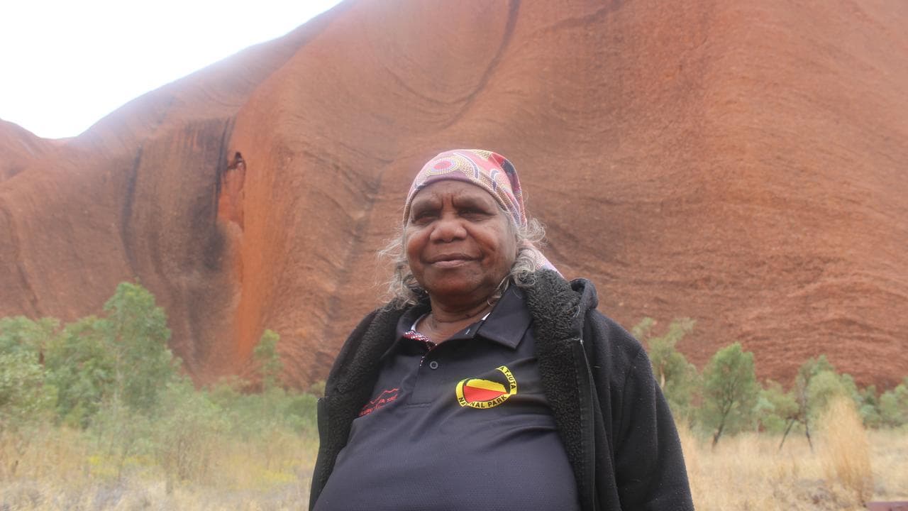 Anangu woman Alison Carroll at Uluru