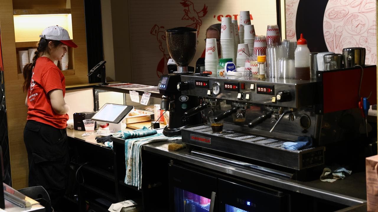 A coffee shop staff member (file image)