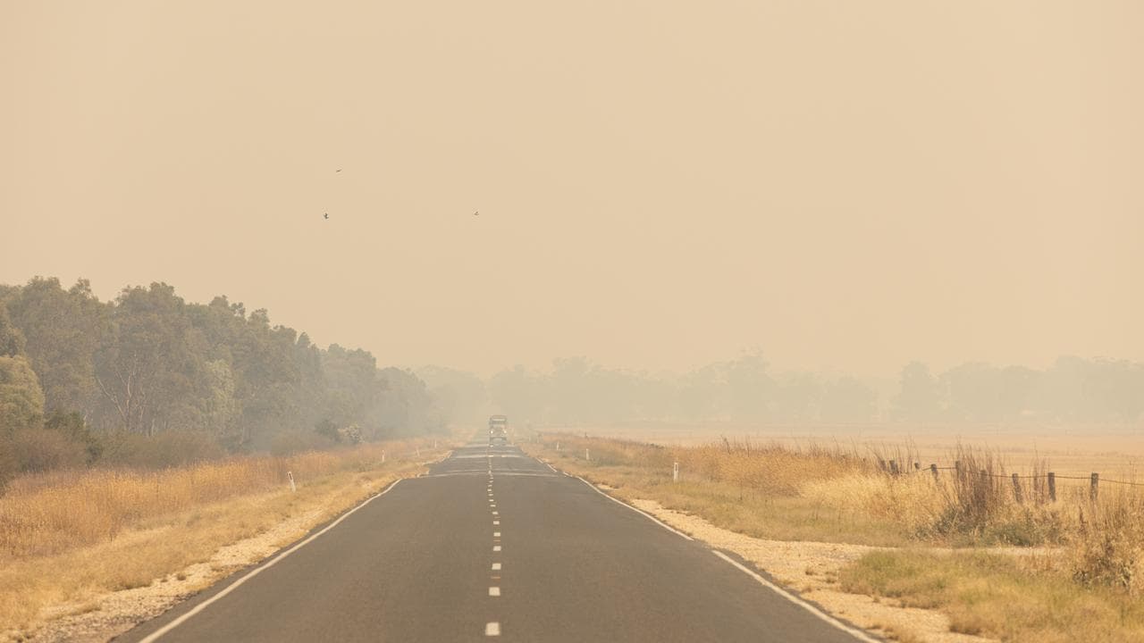 Smoke over a road (file image)