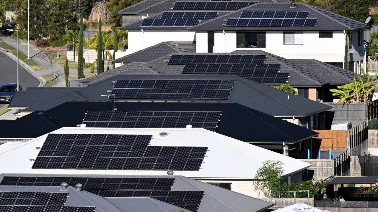 Homes with solar panels