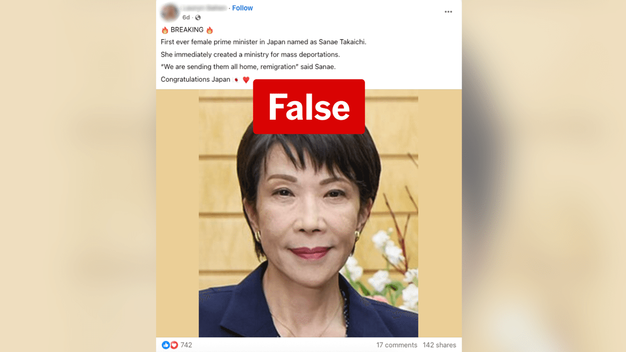 A screenshot of a Facebook post.