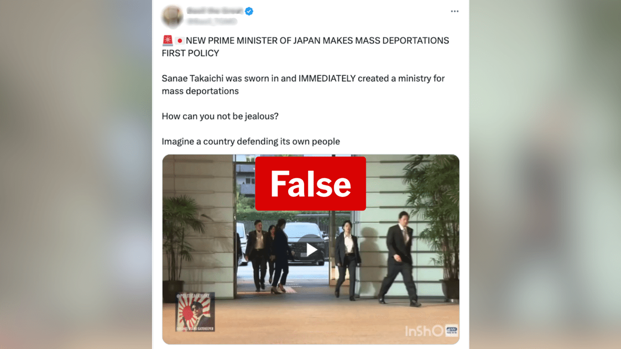 A screenshot of an X post.