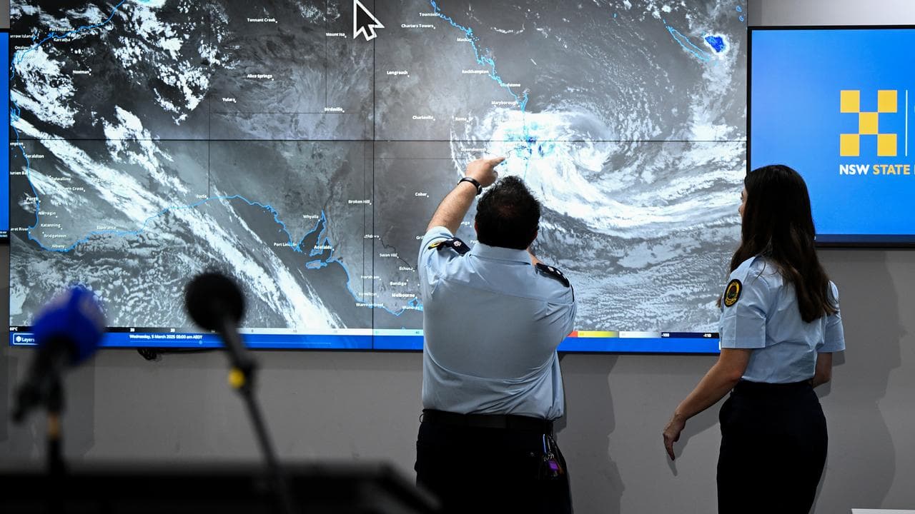 A photo of a satellite image of Australia.