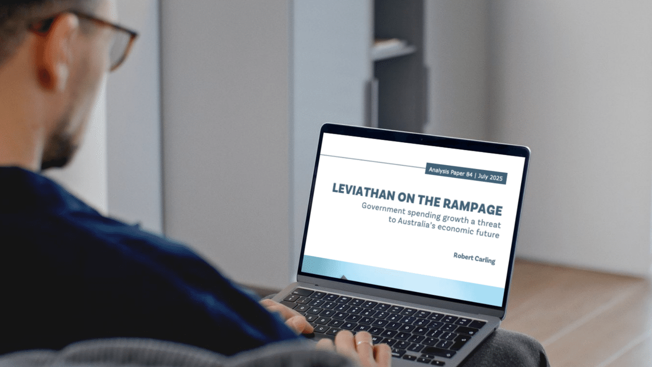 A person reading a report.