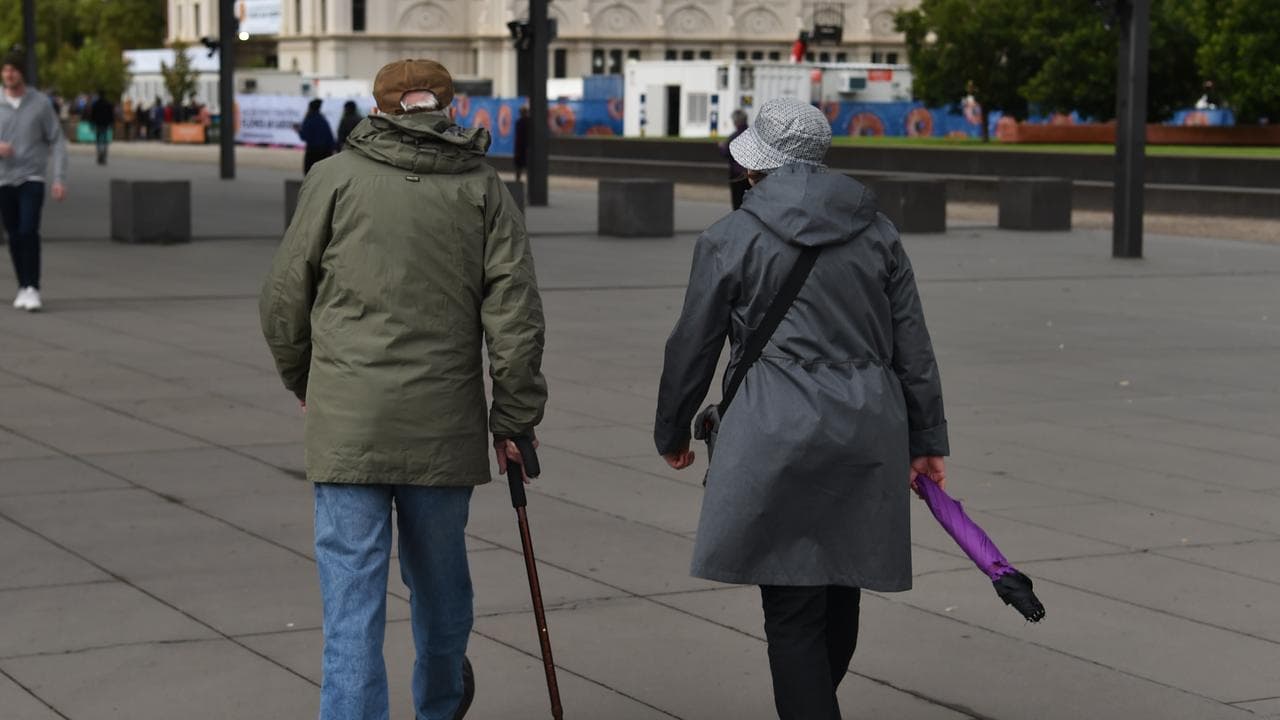Elderly couple in Melbourne