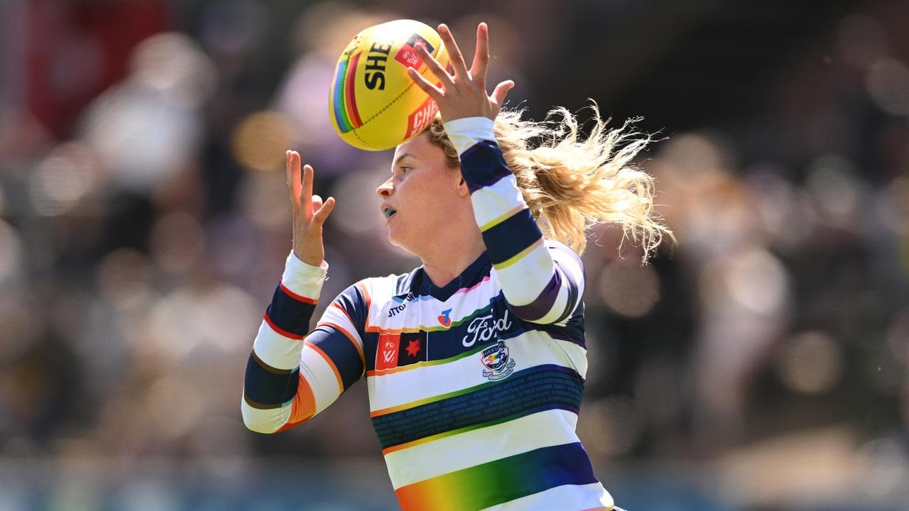 Georgie Prespakis played a standout game for Geelong.