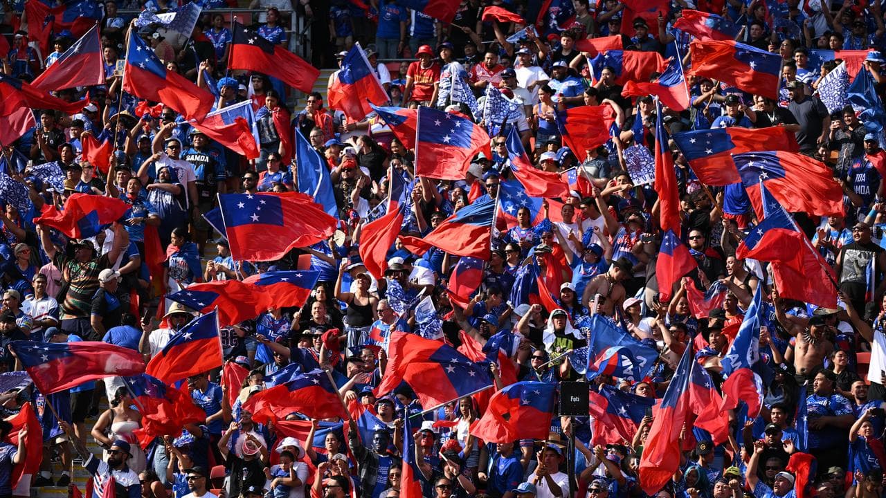 The Test between Samoa and Tonga in Brisbane
