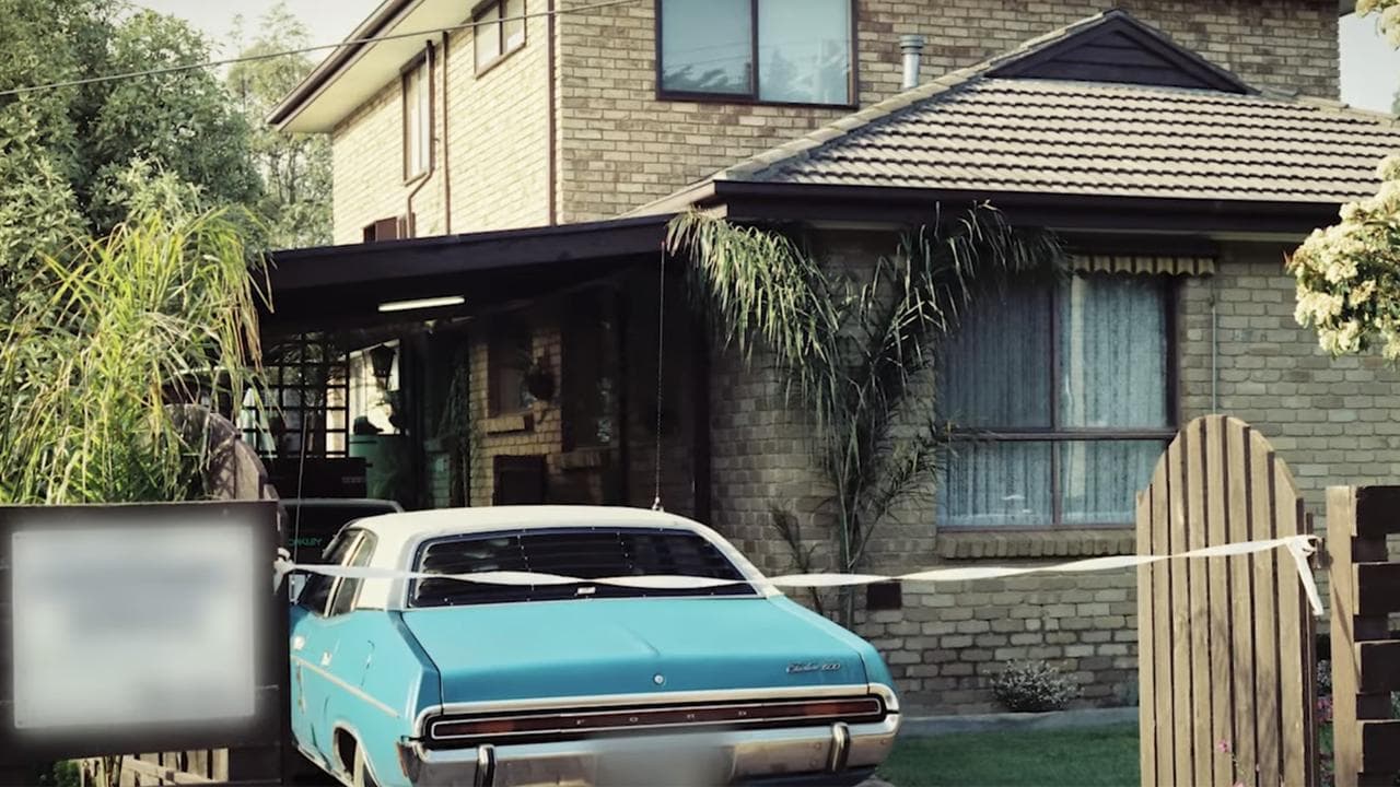 The house with police tape after the incident