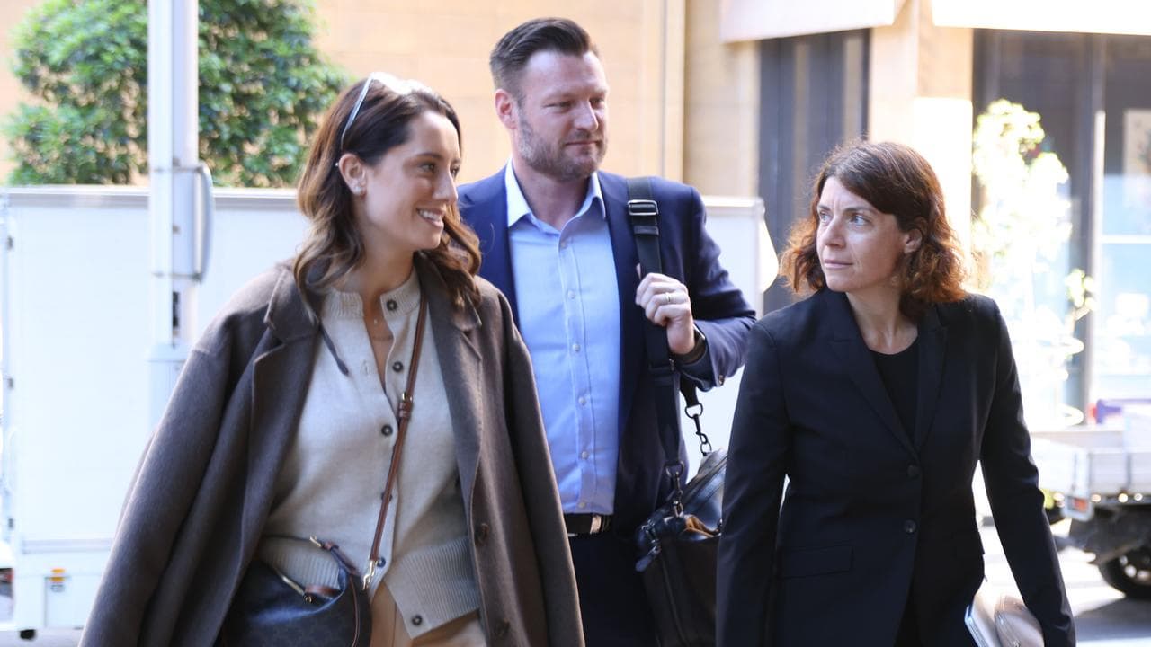 Brittany and Sam Groth and barrister Sue Chrysanthou