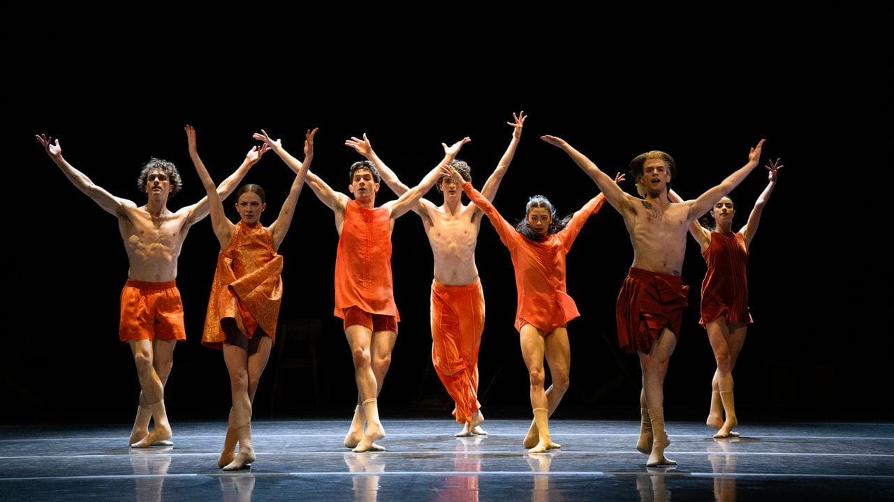 Dancers perform “Seven Days” by choreographer Stephanie Lake