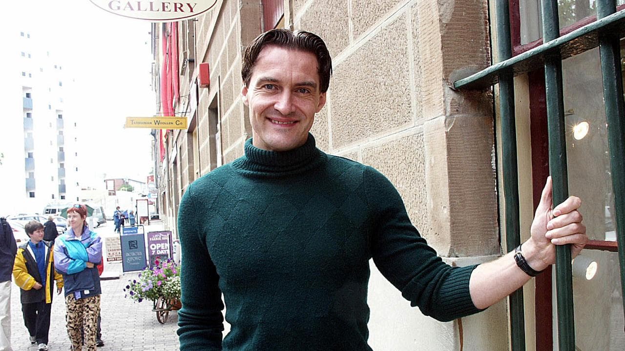 Gay rights activist Rodney Croome in Hobart in 2004