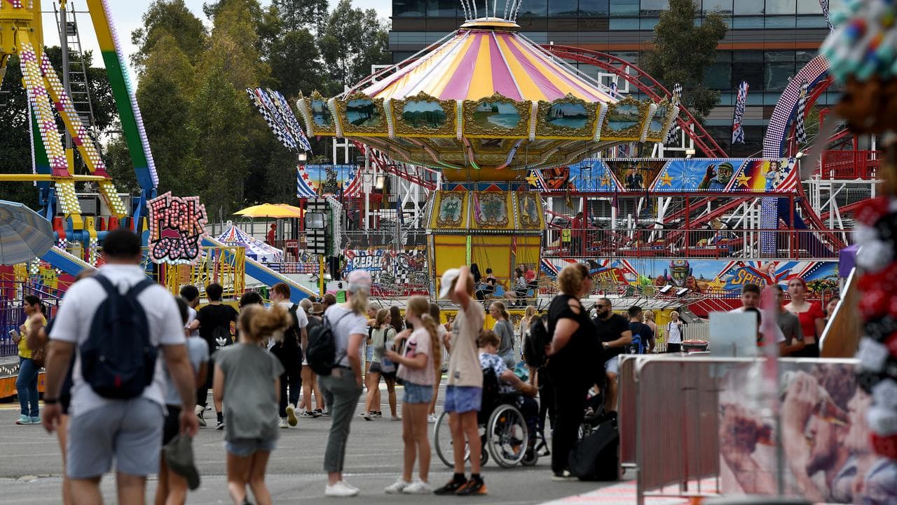 Rides at the Sydney Royal Easter show (file image)