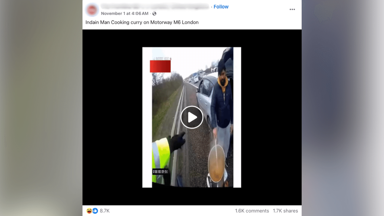 A screenshot of a Facebook post.