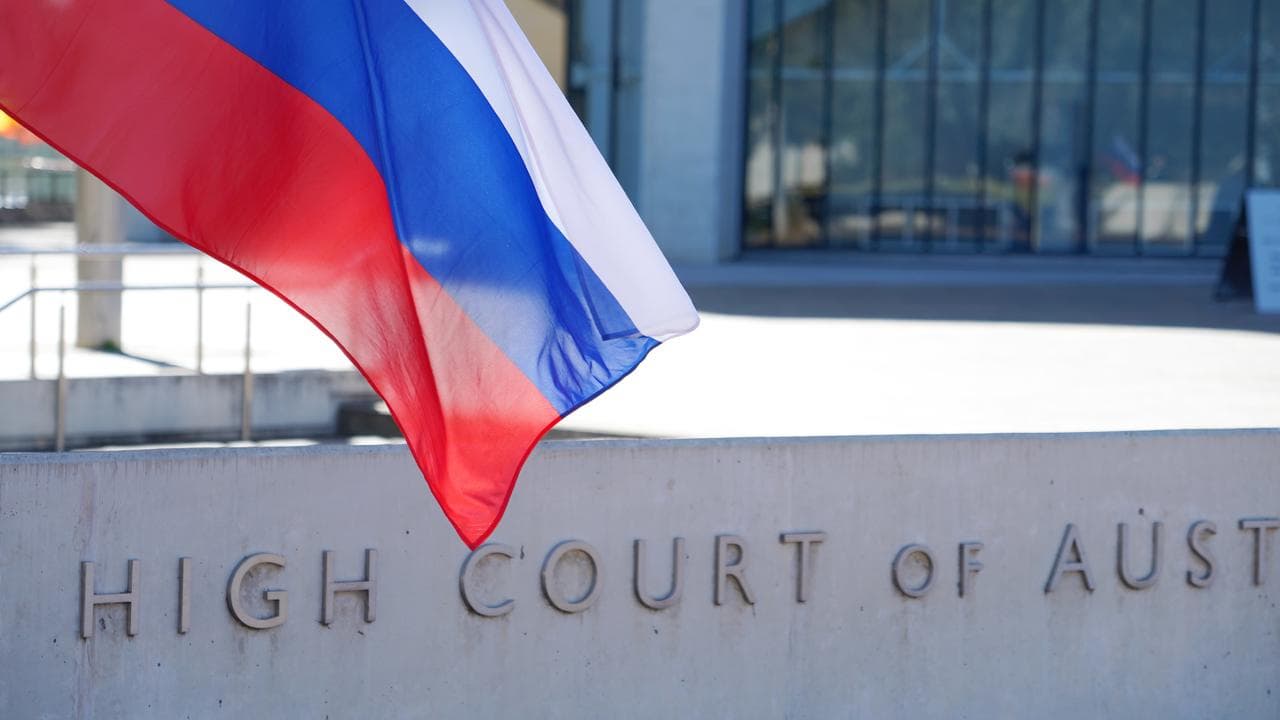 High Court Russian flag