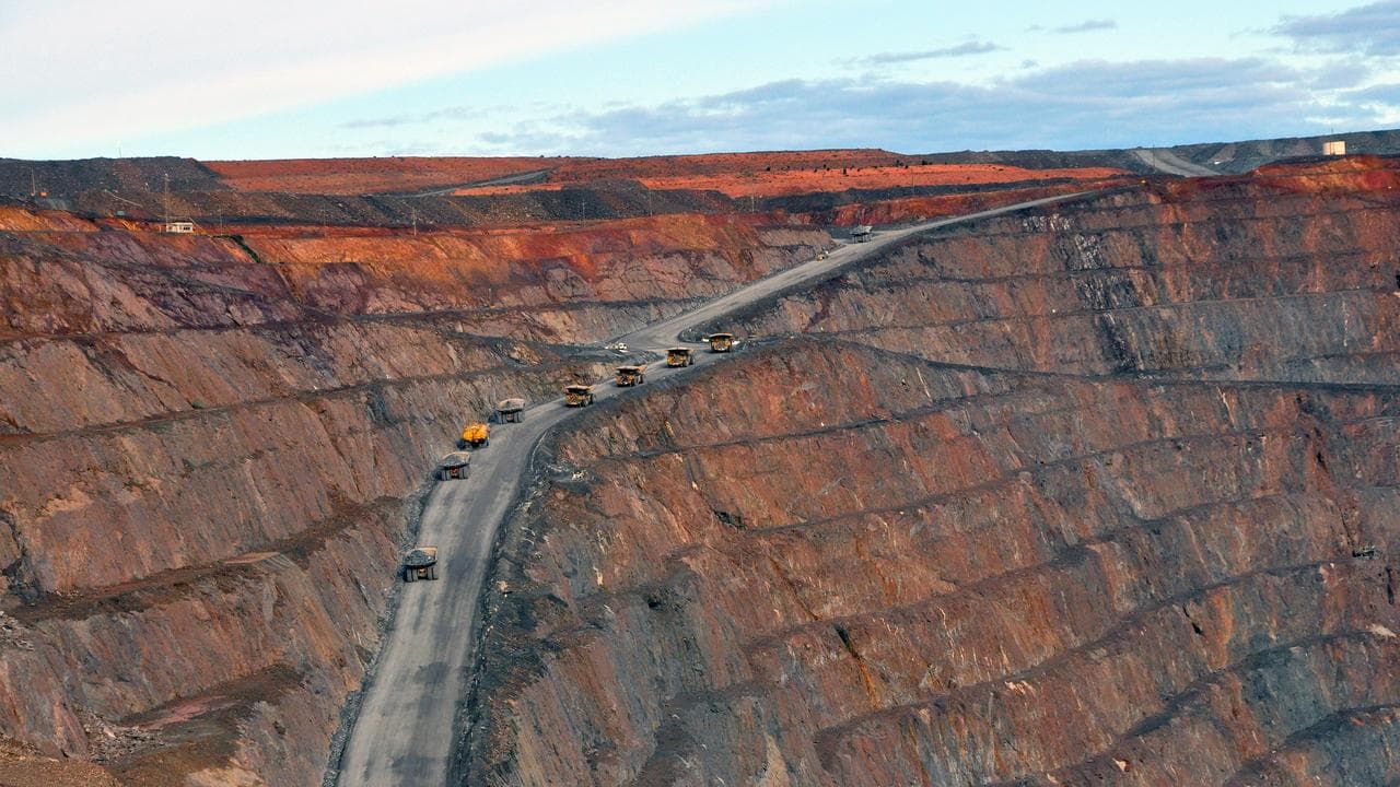 A photo of a gold mine.