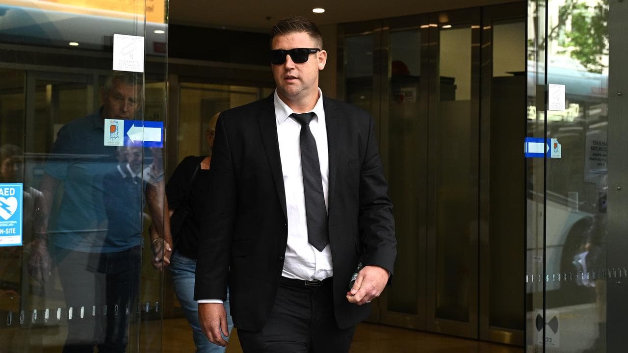 Michael Greenfield leaves court