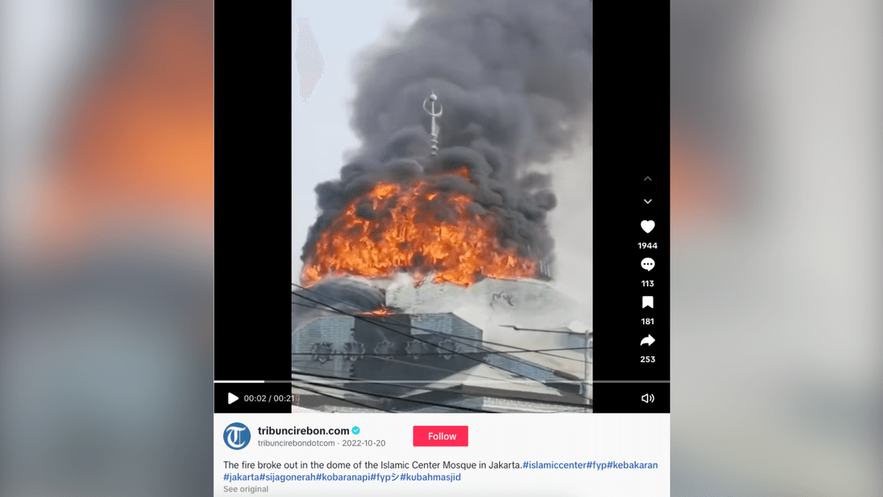 A screenshot of a TikTok video.
