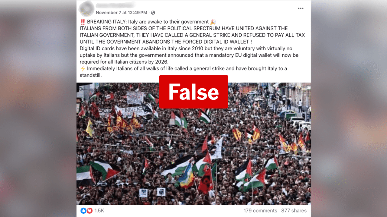 A screenshot of a Facebook post.