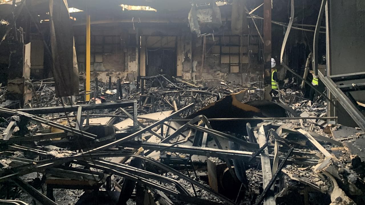 Damage from the firebombing at Adass Israel Synagogue (file image)