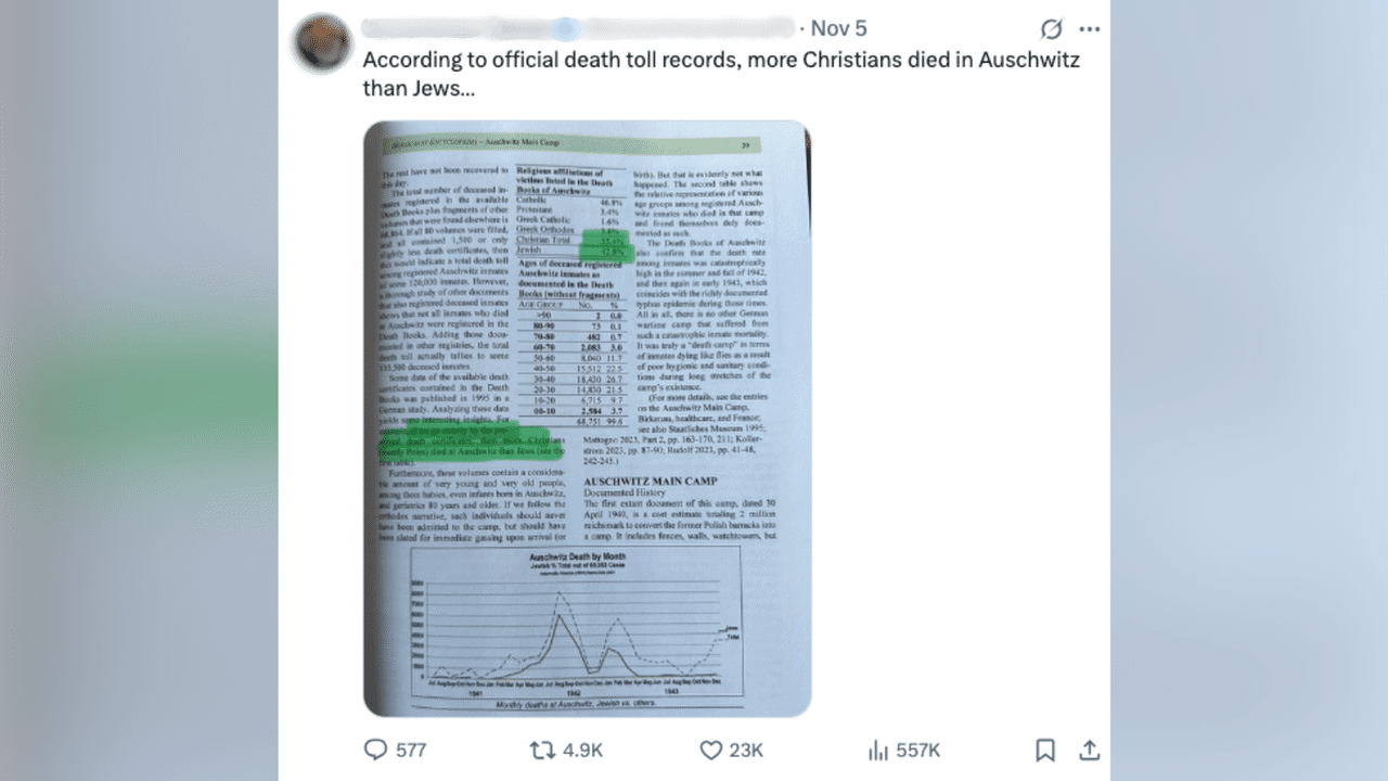 A screenshot of an X post.