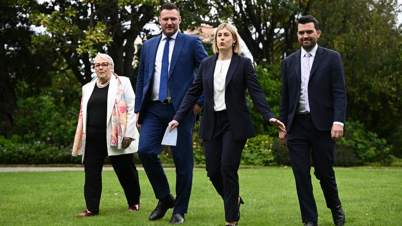 Bev McArthur, Sam Groth, Jess Wilson and Evan Mulholland