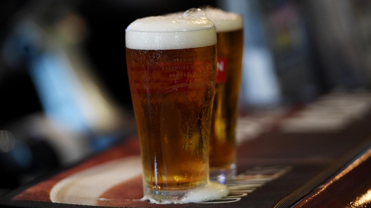 A photo of draft beer.